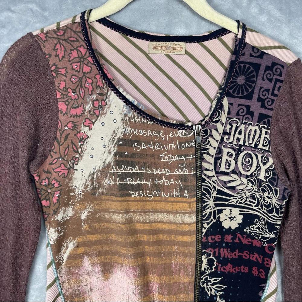 Skinny Minnie Artistic Multicolor Top